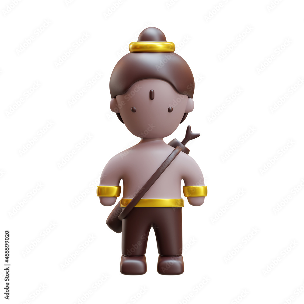 Diwali Lakhsman 3D Rendering Illustration Element Diwali Lakhsman 3D Rendering Illustration Element