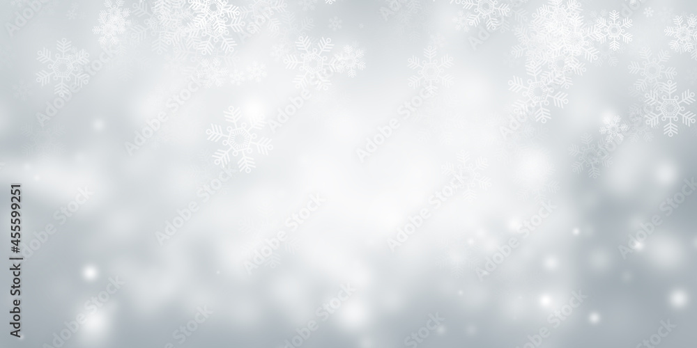 Fototapeta premium white blur abstract background. bokeh christmas blurred beautiful shiny Christmas lights