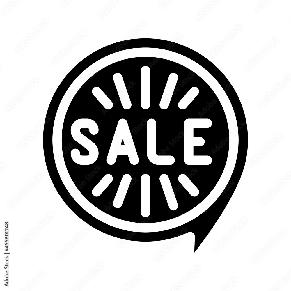 quote sale glyph icon vector. quote sale sign. isolated contour symbol black illustration quote sale glyph icon vector. quote sale sign. isolated contour symbol black illustration