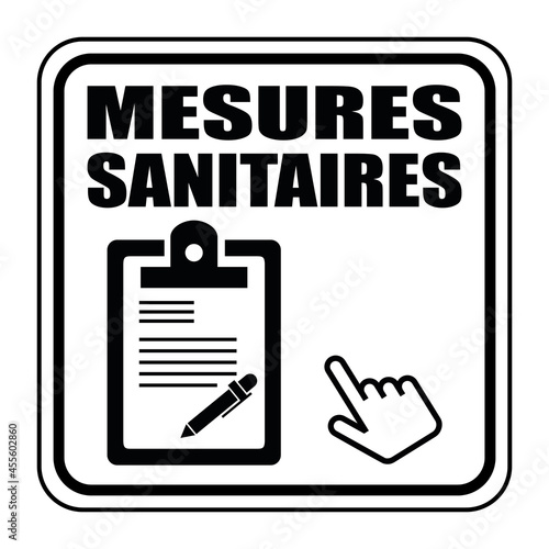 Logo mesures sanitaires.