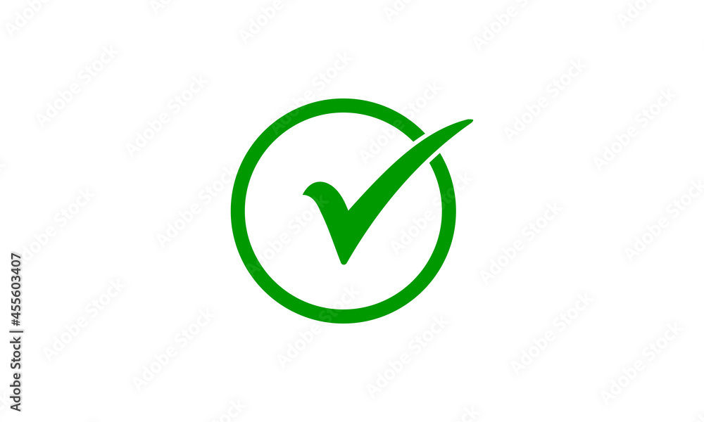 Check mark icon symbol vector. symbol for website Computer and mobile vector Check mark icon symbol vector. symbol for website Computer and mobile vector