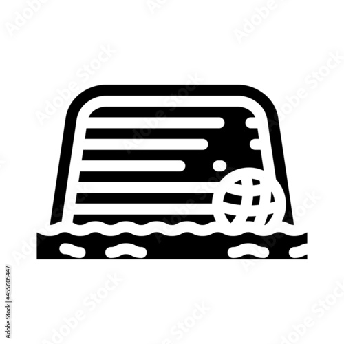 water polo glyph icon vector. water polo sign. isolated contour symbol black illustration