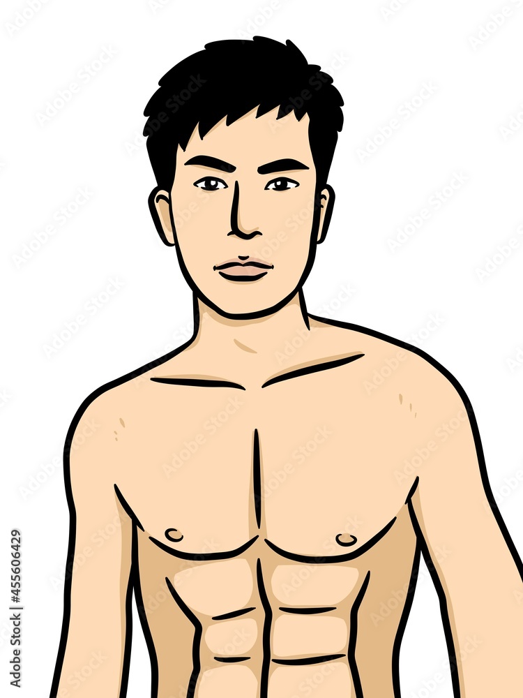 cute man cartoon on white background cute man cartoon on white background