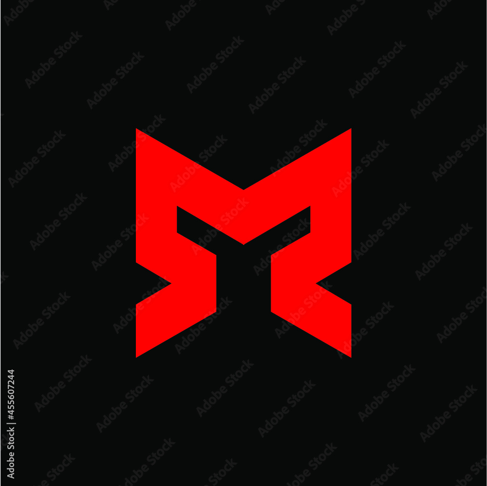 M initial logo vector image M initial logo vector image