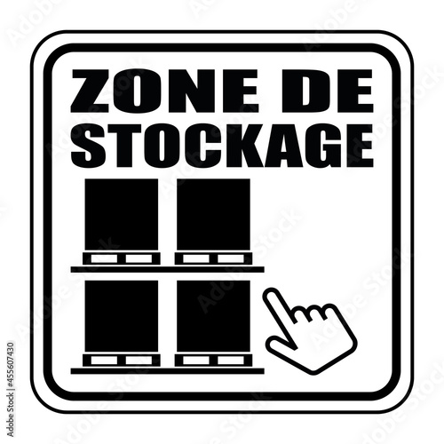 Logo zone de stockage.