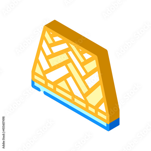 parquet floor isometric icon vector. parquet floor sign. isolated symbol illustration