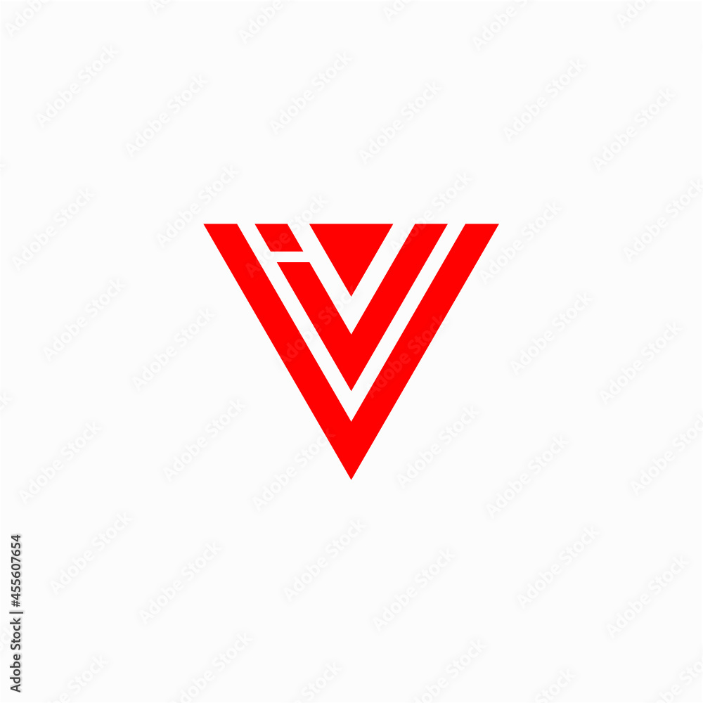 IV inital logo vector image Stock Vector | Adobe Stock