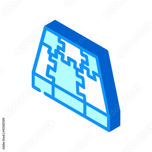rubber cover floor isometric icon vector. rubber cover floor sign. isolated symbol illustration