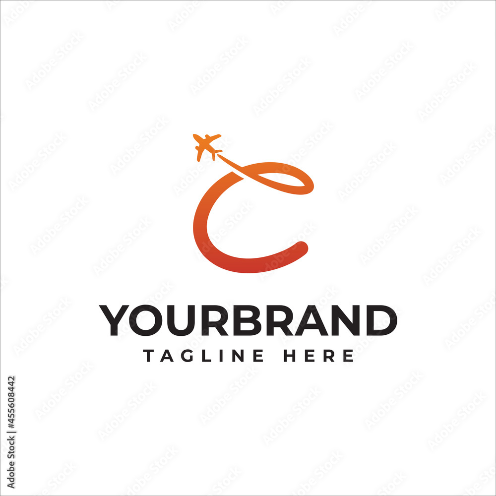 Letter C Travel Logo Template Design Vector Letter C Travel Logo Template Design Vector