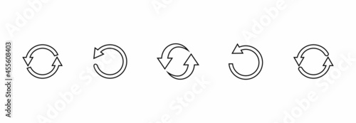 refresh icon, reload icon, rotation icon vector refresh symbol illustrations