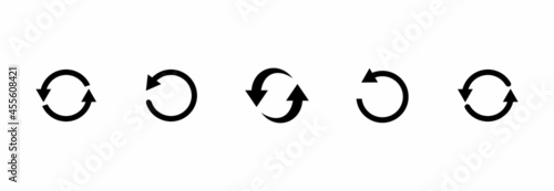 refresh icon, reload icon, rotation icon vector refresh symbol illustrations