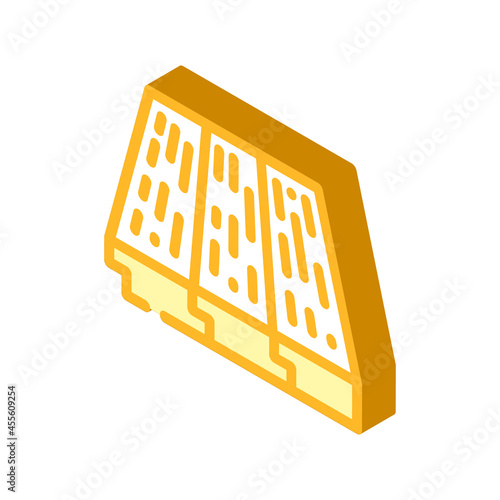 wood layer floor isometric icon vector. wood layer floor sign. isolated symbol illustration