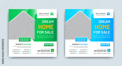 Real Estate Modern Home Sale Social Media Post Or Square Flyer Template Design