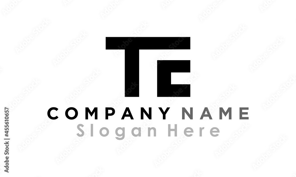 modern design T&E letter modern design T&E letter