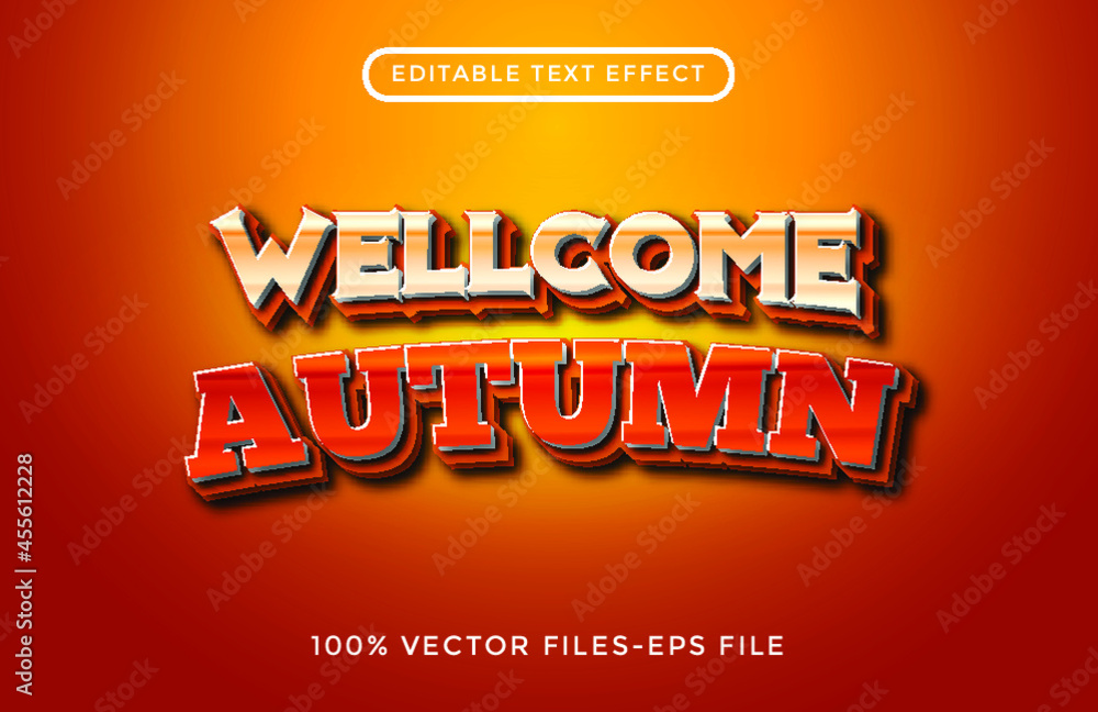 autumn editable text effect premium vectors