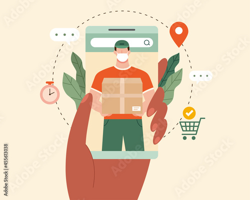 Online delivery tracking app