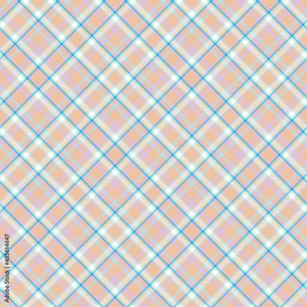 Rainbow Pastel Diagonal Plaid Tartan textured Seamless Pattern Design Rainbow Pastel Diagonal Plaid Tartan textured Seamless Pattern Design