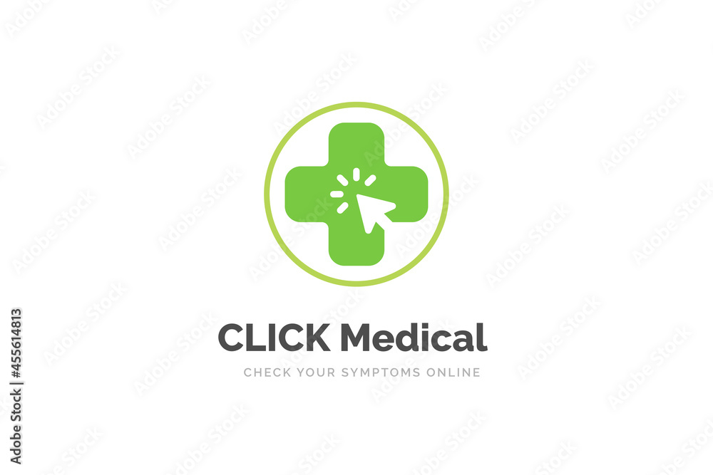 Online medical logo design template. Health and medicine symbol Online medical logo design template. Health and medicine symbol