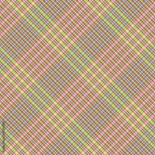 Rainbow Diagonal Plaid Tartan textured Seamless Pattern Design
