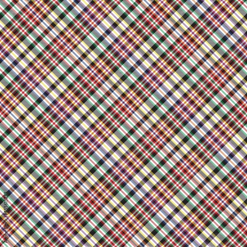 Rainbow Diagonal Plaid Tartan textured Seamless Pattern Design