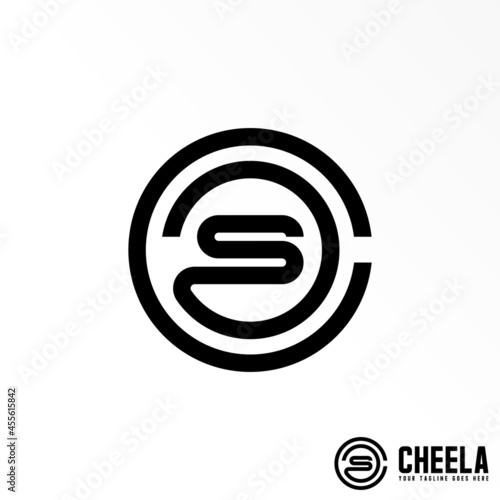 Letter or word CCS font in circle connected image graphic icon logo design abstract concept vector stock. Can be used as a symbol related to Initial