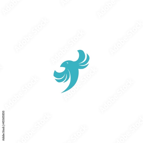 logo bird icon template vector design wings