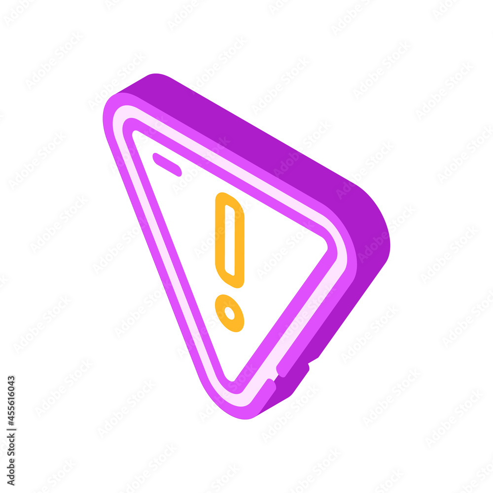 hazardous product mark isometric icon vector. hazardous product mark sign. isolated symbol illustration hazardous product mark isometric icon vector. hazardous product mark sign. isolated symbol illustration
