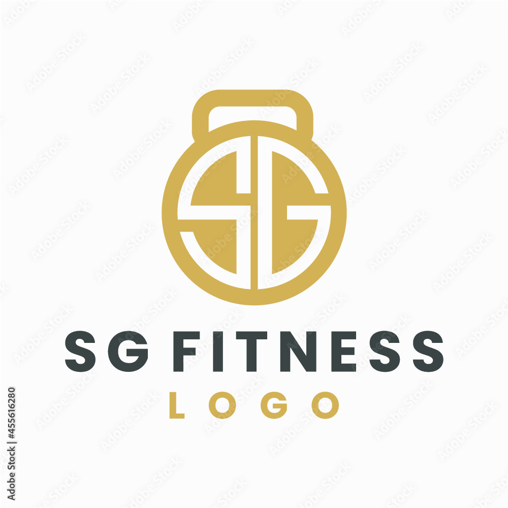 SG Fitness logo vector image SG Fitness logo vector image