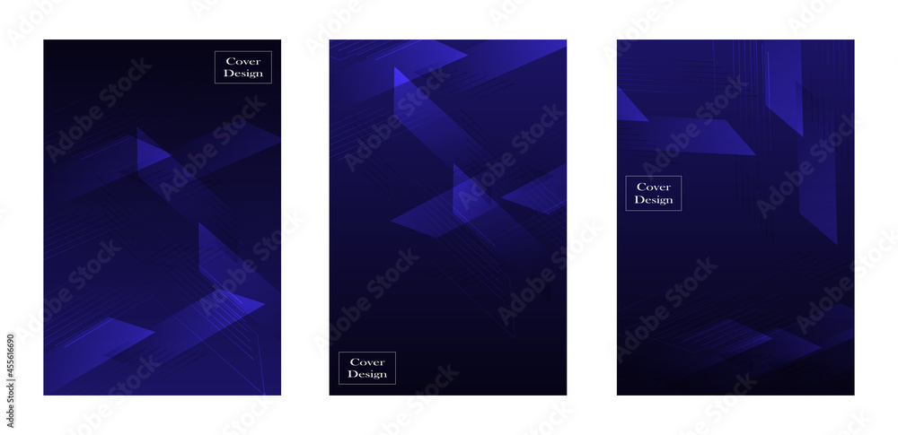 set of cover background vector