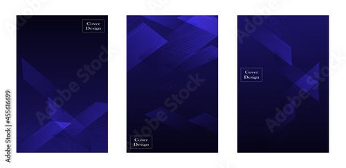 set of cover background vector