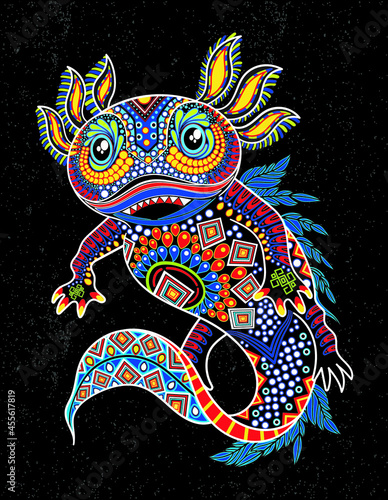 axolotl mexican design
