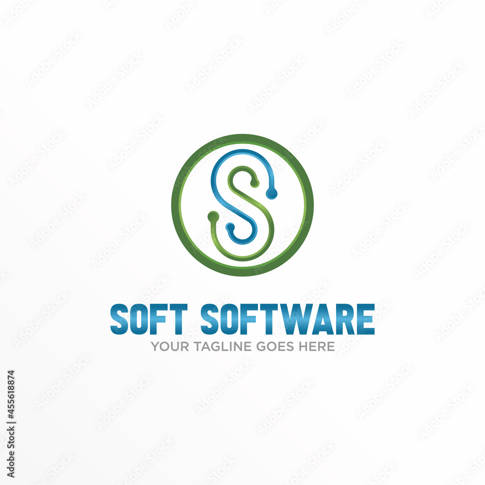 Letter S flip dot tech line font image graphic icon logo design abstract concept vector stock. Can be used as a symbol related to Technology or initial.