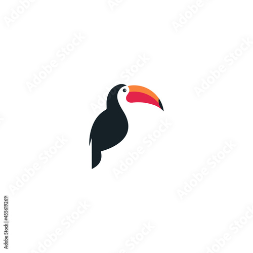 Bird Toucan logo icon symbol, logo. Abstract bird
