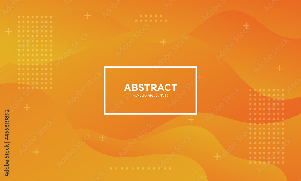 Abstract orange wave geometric background. Modern background design. gradient color. Fluid shapes composition. Fit for presentation design. website, basis for banners, wallpapers, brochure, posters