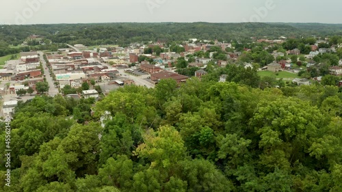 Hannibal is a city on the Mississippi River in northeast Missouri photo