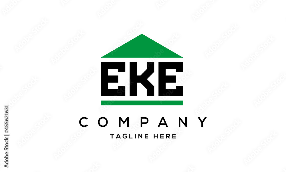 Fototapeta premium EKE three letter house for real estate logo design