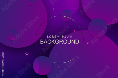Dark background blue and purple gradient, circles set