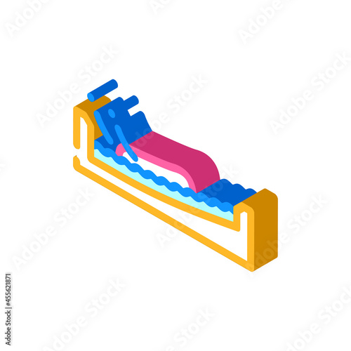 flow board water sport isometric icon vector. flow board water sport sign. isolated symbol illustration
