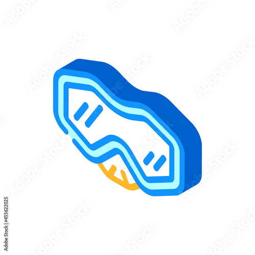 diving mask isometric icon vector. diving mask sign. isolated symbol illustration
