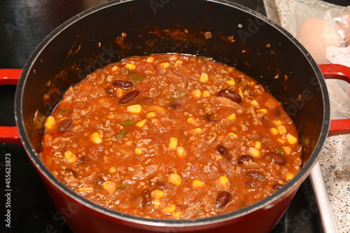 Mexican food in a pot ,