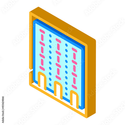 swimming pool isometric icon vector. swimming pool sign. isolated symbol illustration