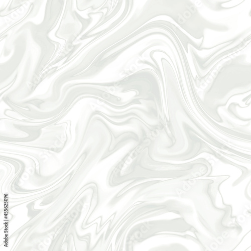 Marble tile pattern or liquid abstract background with reflection and glossy glare. Seamless texture. Ebru style, light white wallpaper. Illustration