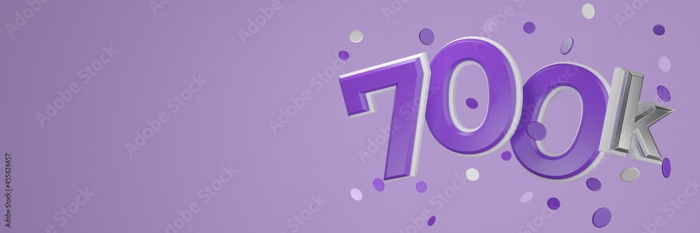 Social Media Network Love and Like Heart Icon with One Million Followers Sign on a pink background. 3d Rendering Social Media Network Love and Like Heart Icon with One Million Followers Sign on a pink background. 3d Rendering