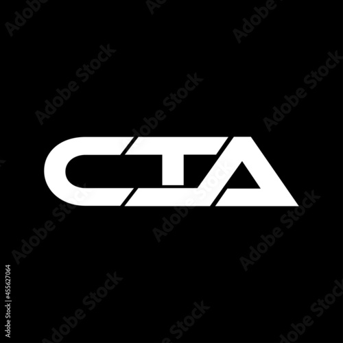 CTA monogram initial letters logo Design Vector