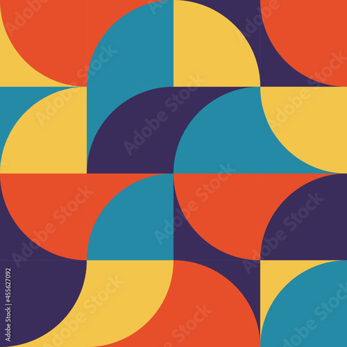 Modern trendy geometric vector pattern. Decorative vintage 80 s style for wallpaper  brochure  poster or banner.
