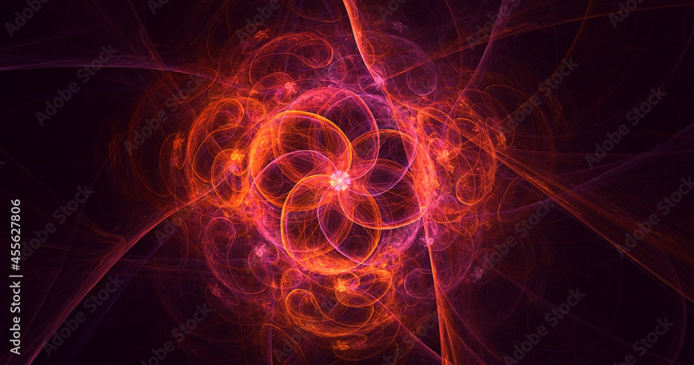 3D rendering abstract round light background 3D rendering abstract round light background
