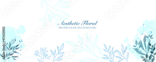 Watercolor vector design templates in simple modern style with copy space for text, flowers and leaves - wedding invitation backgrounds and frames, social media stories wallpapers 