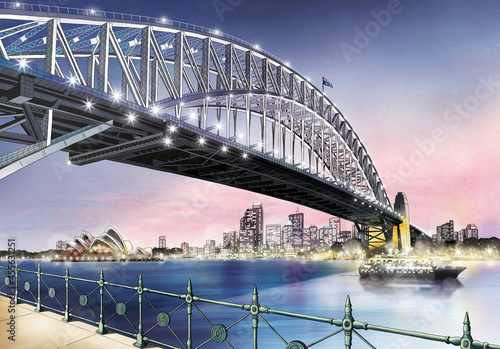 Harbour Bridge in Sydney, Australia © yalzza