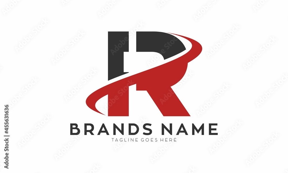 R alphabet creative logo design R alphabet creative logo design