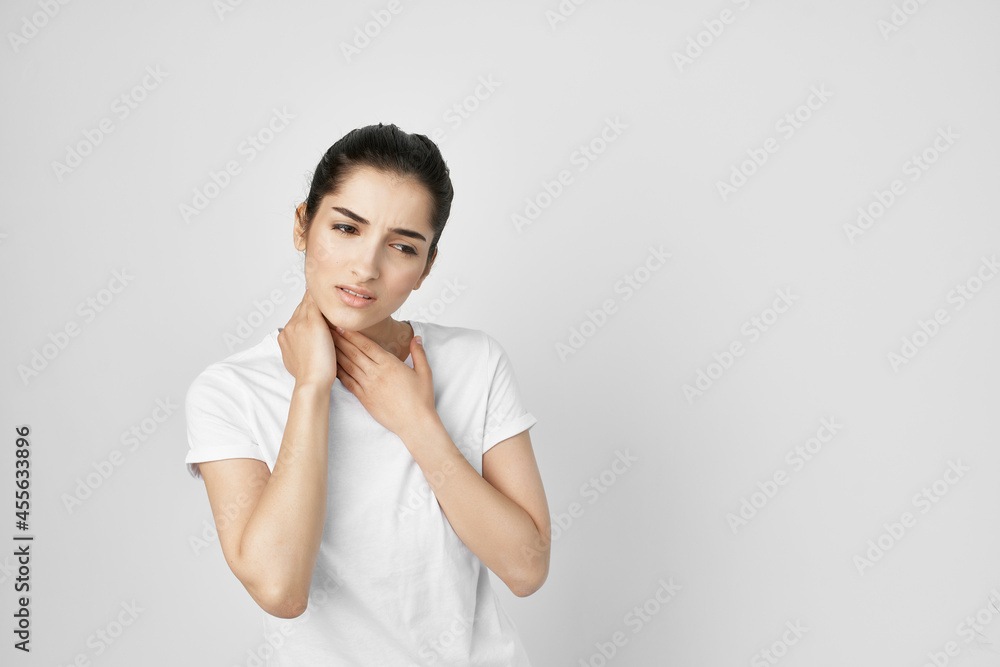 woman painful syndrome discomfort health problems woman painful syndrome discomfort health problems